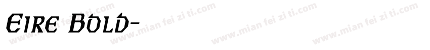 Eire Bold字体转换
